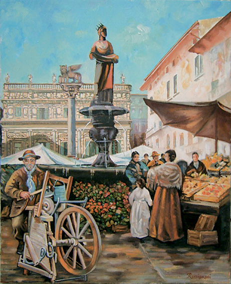 Verona "Un giorno in piazza Erbe"
